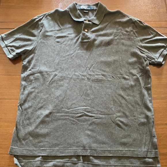 Men’s Polo Ralph Lauren Dark Gray Polo Large - Picture 1 of 5